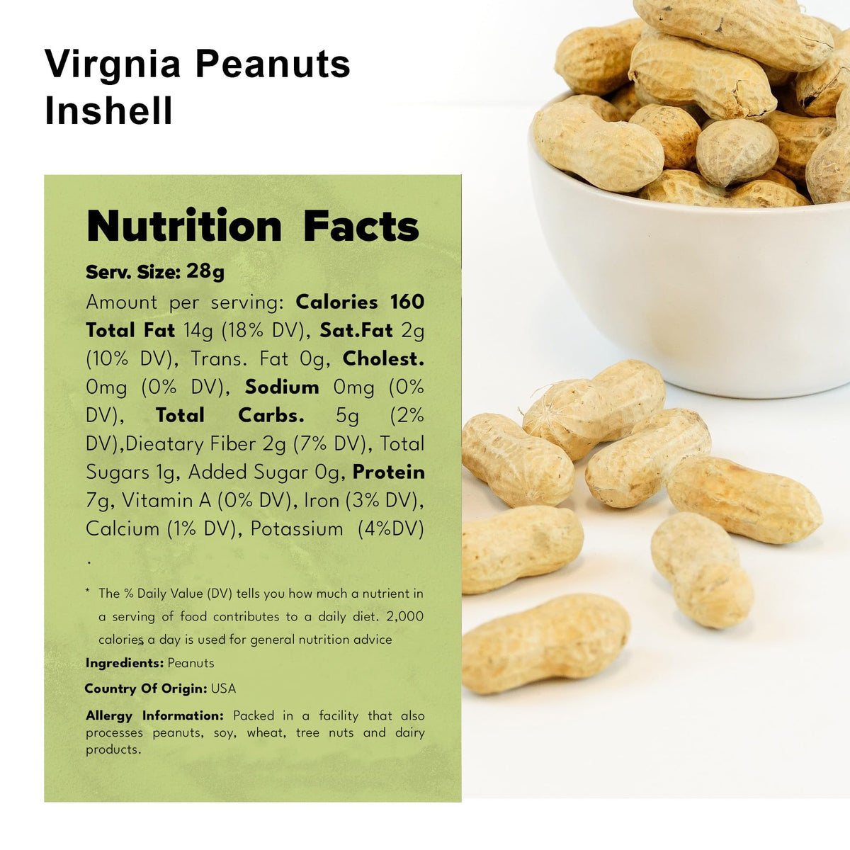 Whole In Shell Unsalted Peanuts 2 LBS T31208