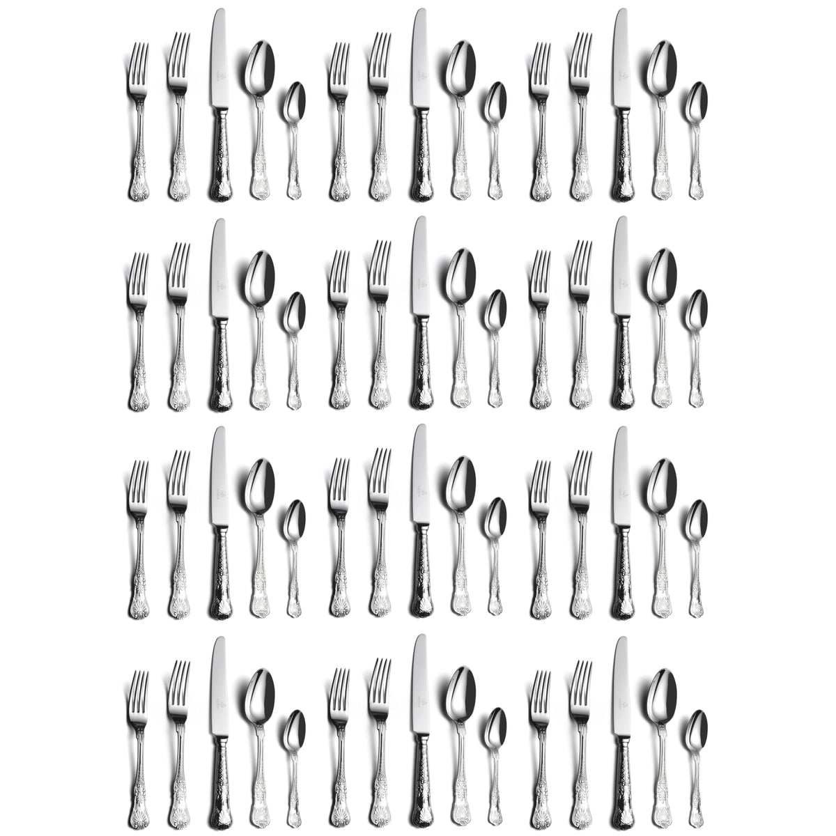 60 Piece 18 10 Stainless Steel Silverware Set R805