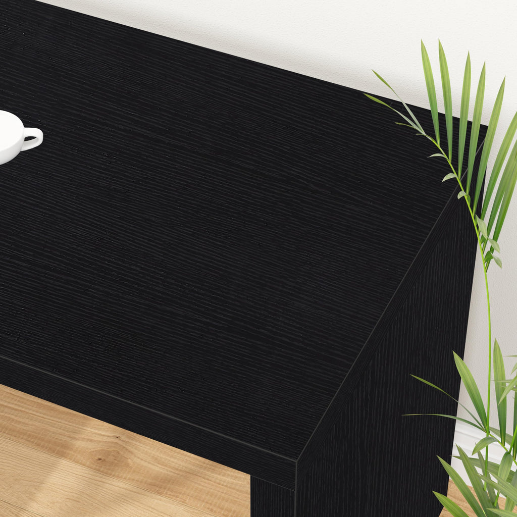 Black L Shaped Wood Computer Desk with Storage Q159731