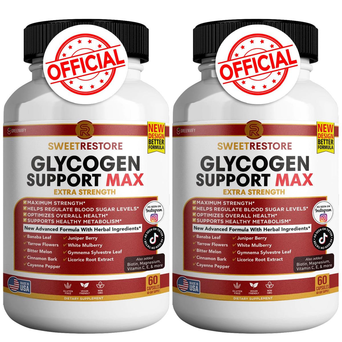 120 Capsules Glycogen Support J8145