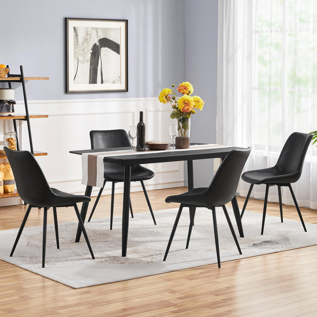 Black Dining Chairs Set of 6 Y27763