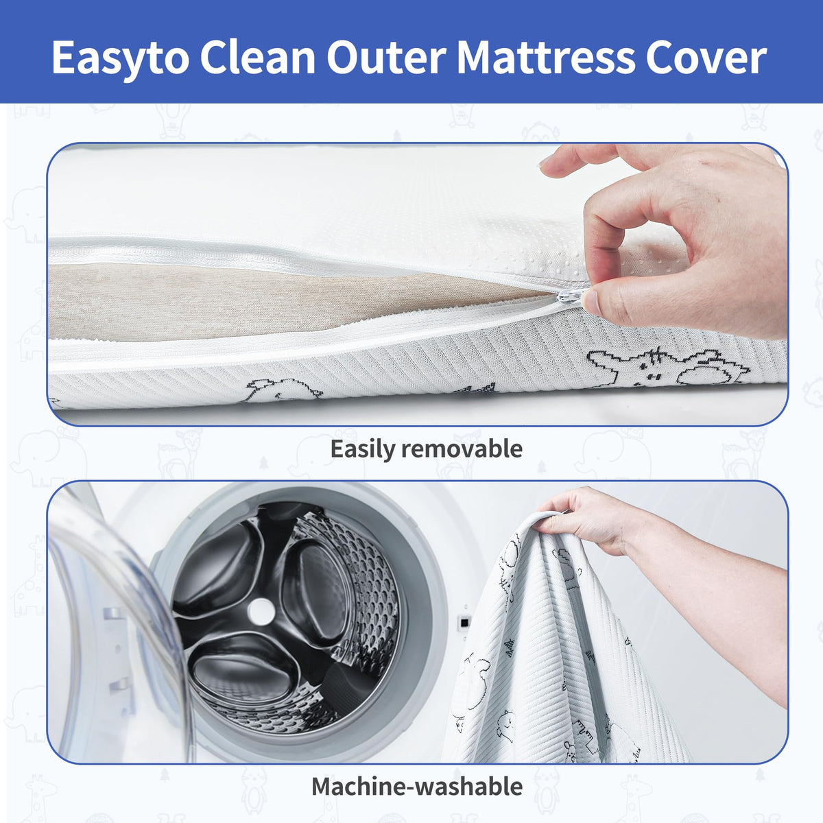 Pack and Play Mattress 38"x26" Firm Support Foam Q334