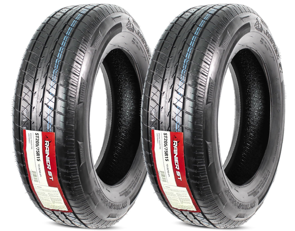 2-Pack ST205/75R15 Deep Tread Radial Trailer Tire W44777