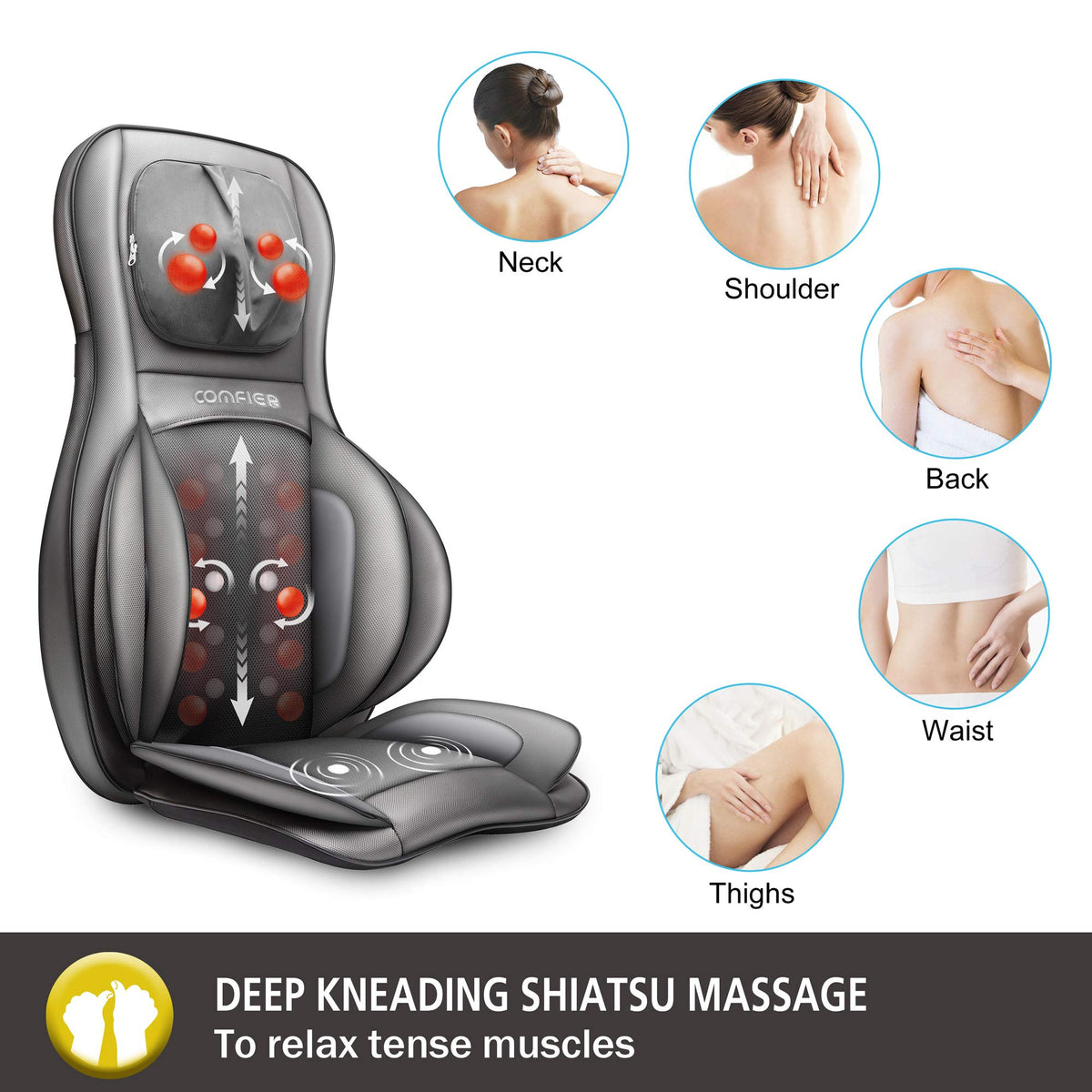 Shiatsu Neck and Back Massager with Heat N277829