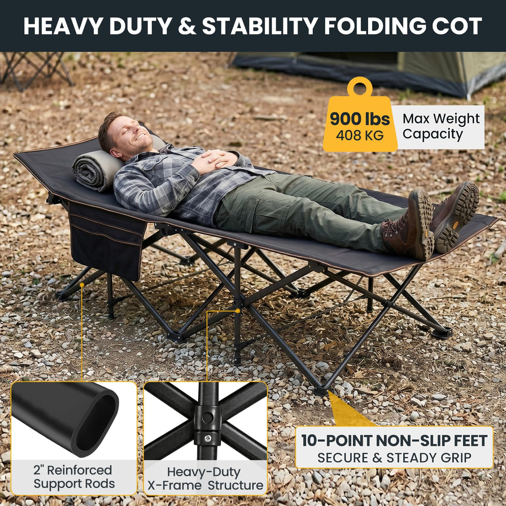 Oversized XXL Folding Camping Cot Z745449