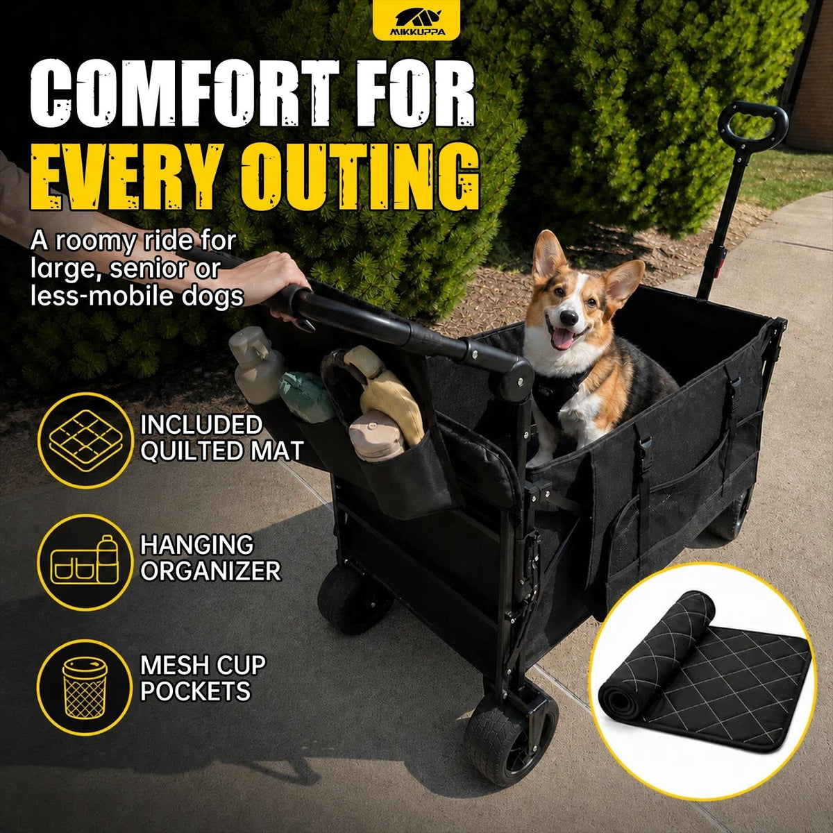 Folding Dog Wagon with Ramp W984