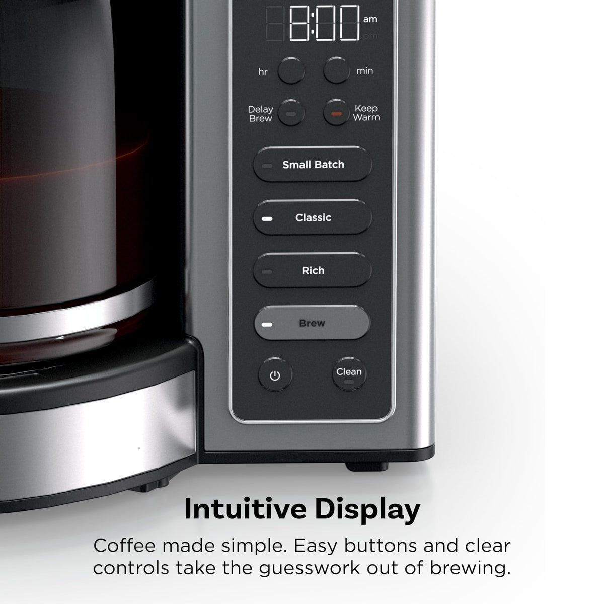 14 Cup Glass Carafe Stainless Steel Coffee Maker Q42399