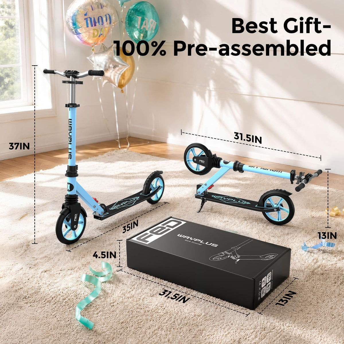 Kick Scooter with 8 Big Wheels N745