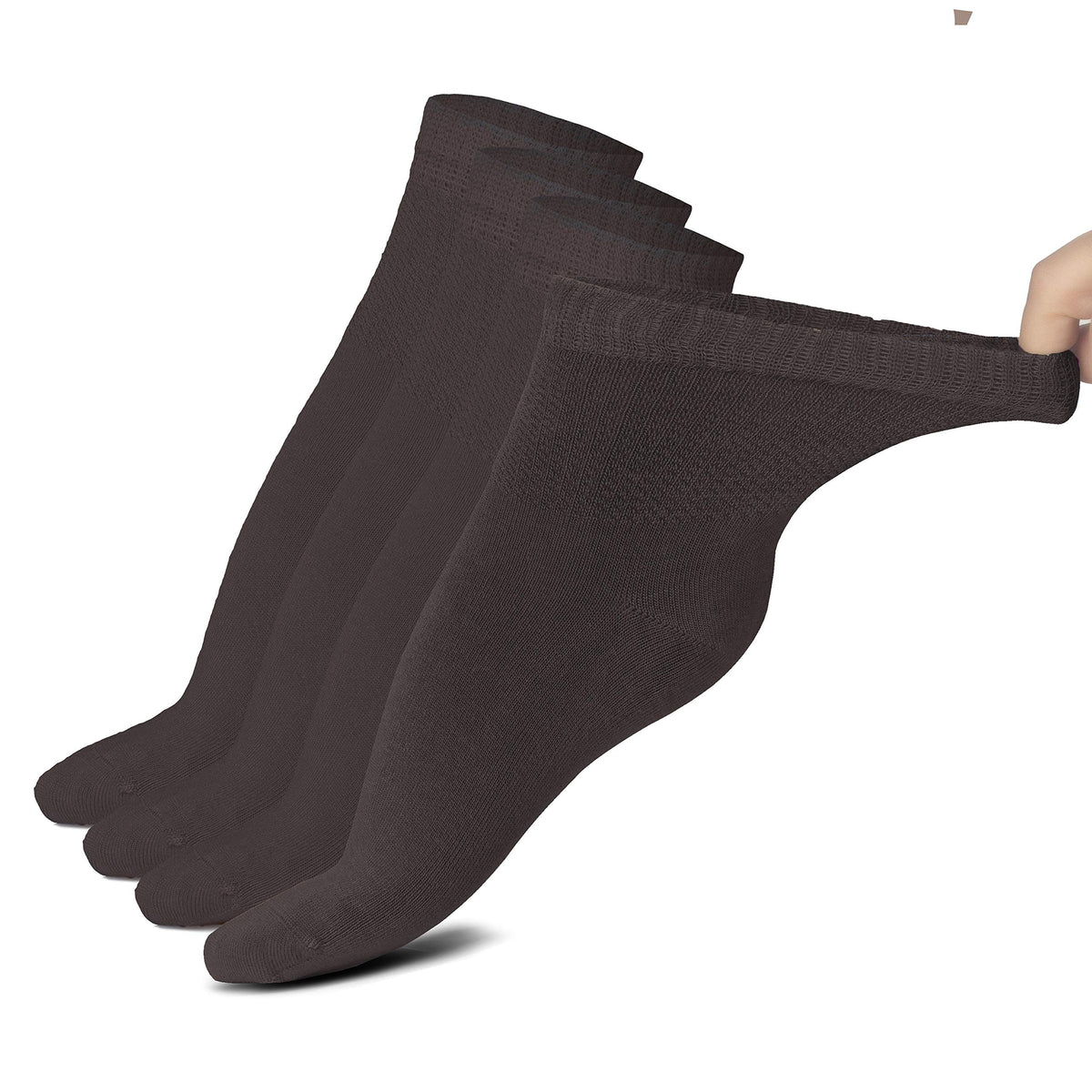 Seamless Toe 4 Pack Rayon From Bamboo Ankle Socks V6499