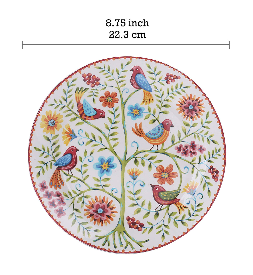 Red Ceramic 16 pcs Dinnerware Set, Service for 4 I114