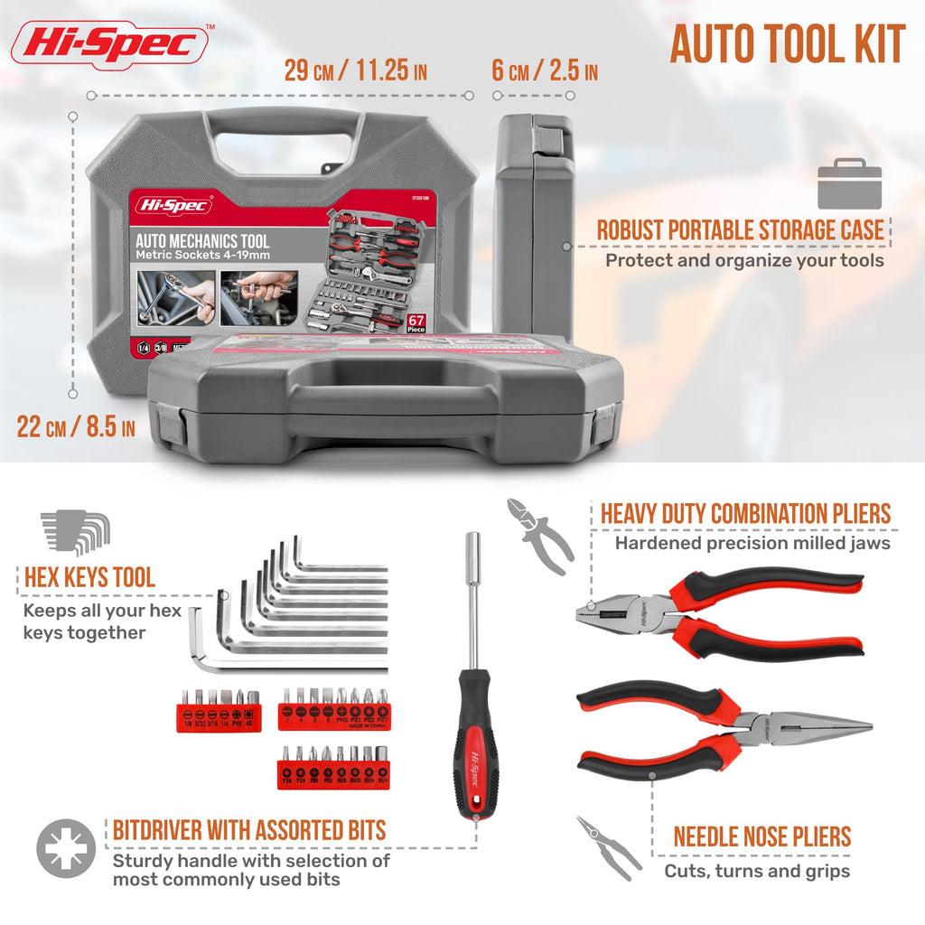 Metric Auto Mechanic Tool Set G875470