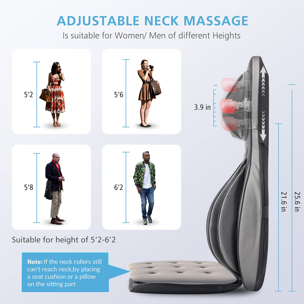 Shiatsu Neck and Back Massager with Heat N277829