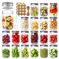 12 oz Mason Jars with Lids and Bands, 20 Pack Q474752