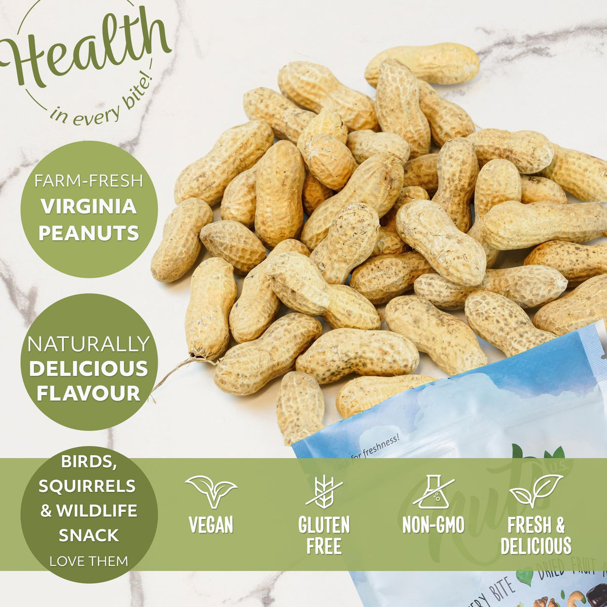 Whole In Shell Unsalted Peanuts 2 LBS T31208