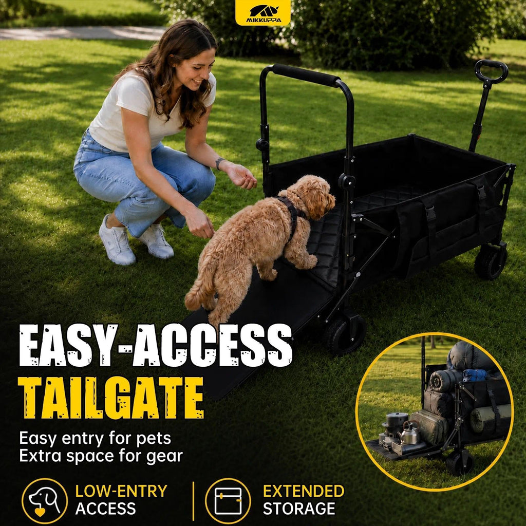 Folding Dog Wagon with Ramp W984