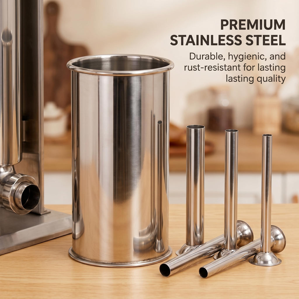 Stainless Steel 15LB Dual Speed Vertical Manual Sausage Stuffer H848858