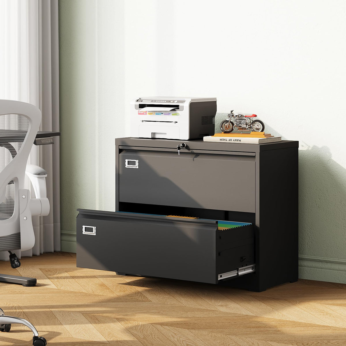 2 Drawer File Cabinet with Lock W22882