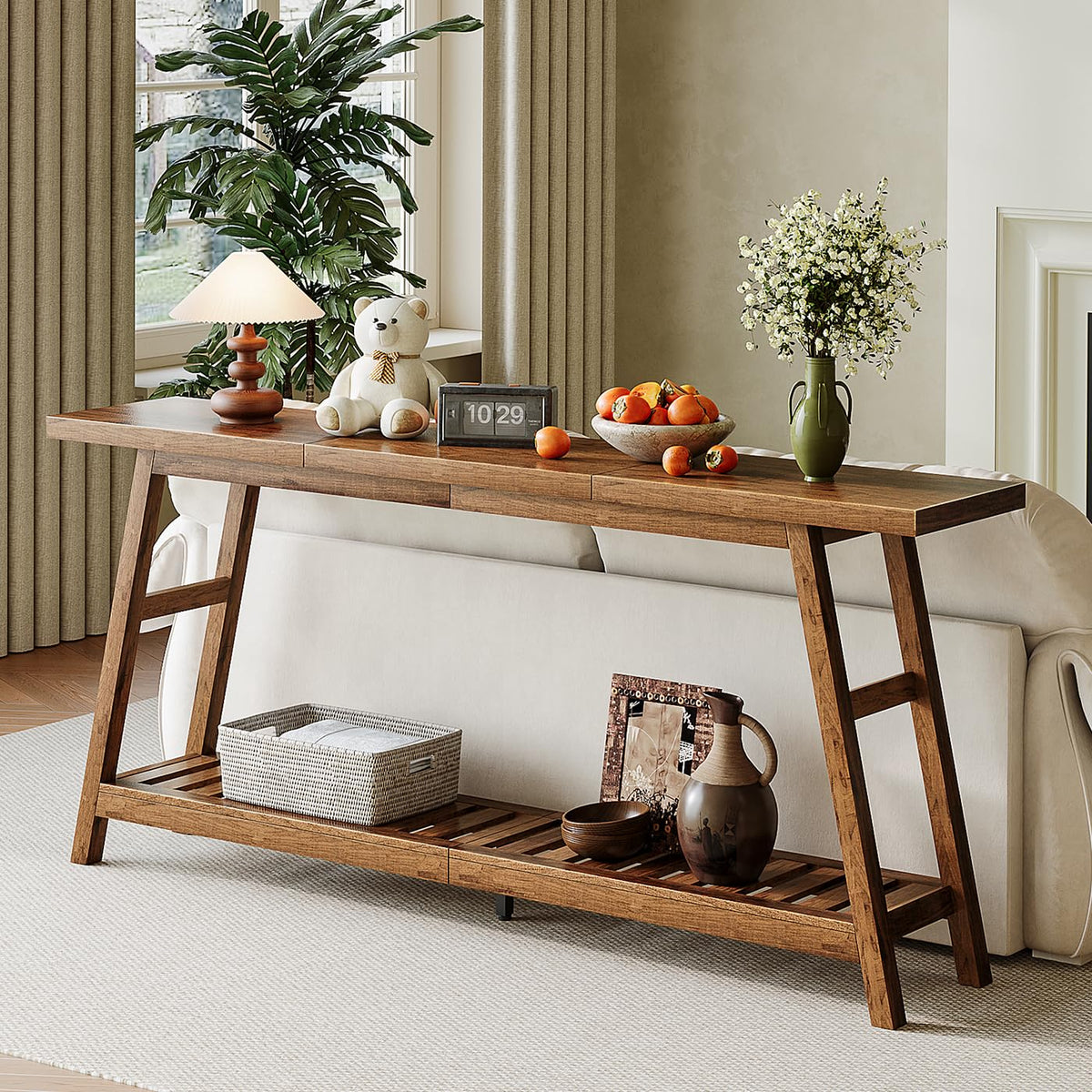 70.9 Inch 2-Tier Console Table O915