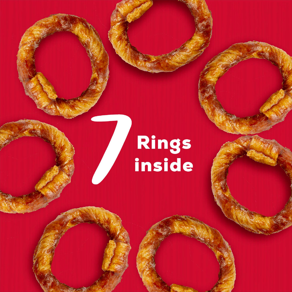 Beef Rings Dog Chews 7 Count I979442