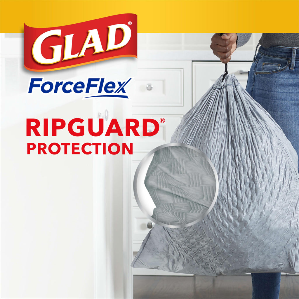 13 Gallon Unscented Tall Kitchen Drawstring Trash Bags 76 Count W2278