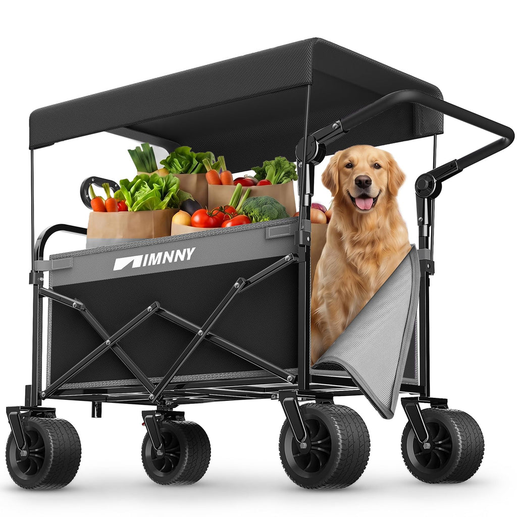 Collapsible Wagon with Canopy Black B92290