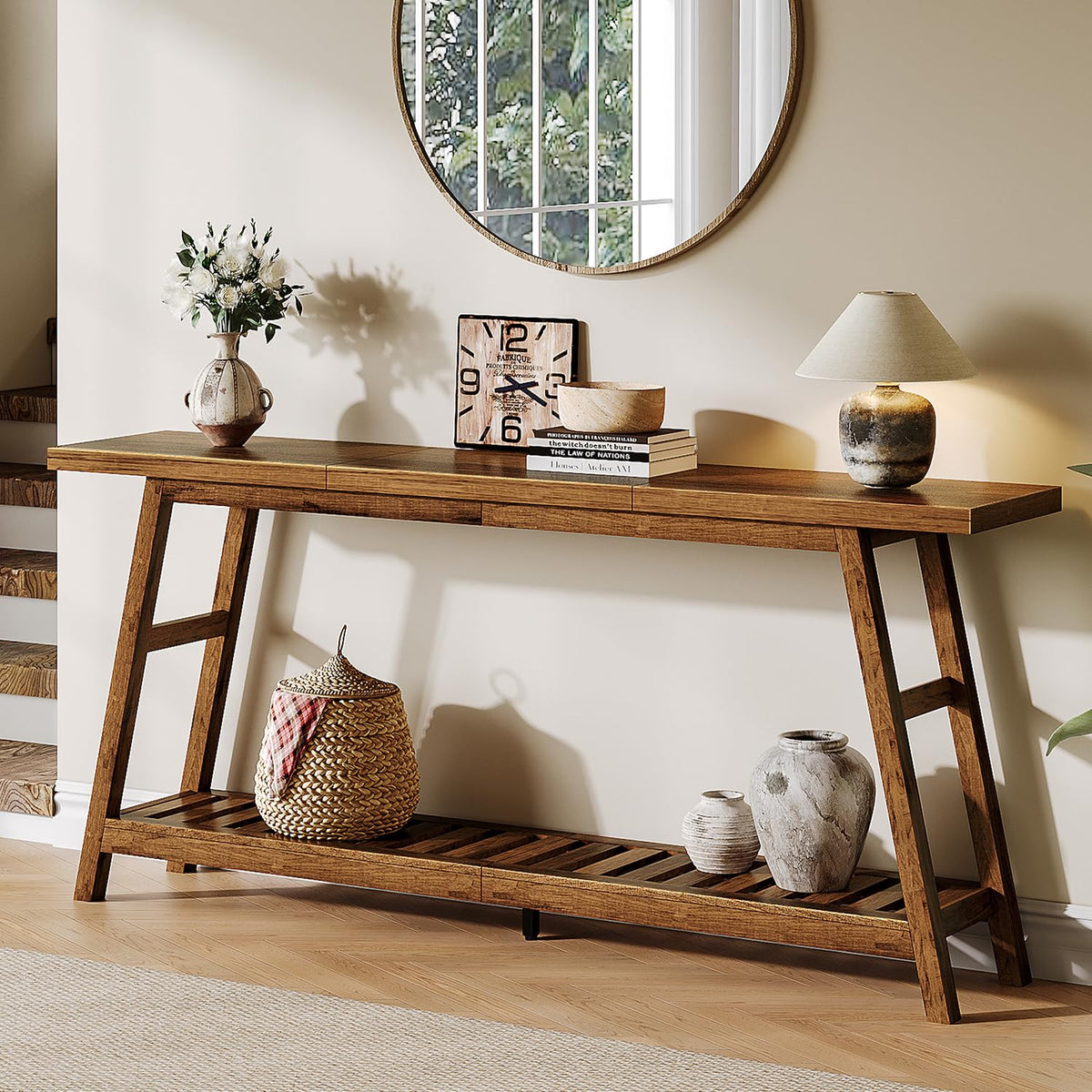 70.9 Inch 2-Tier Console Table O915