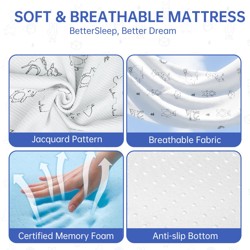 Pack and Play Mattress 38"x26" Firm Support Foam Q334