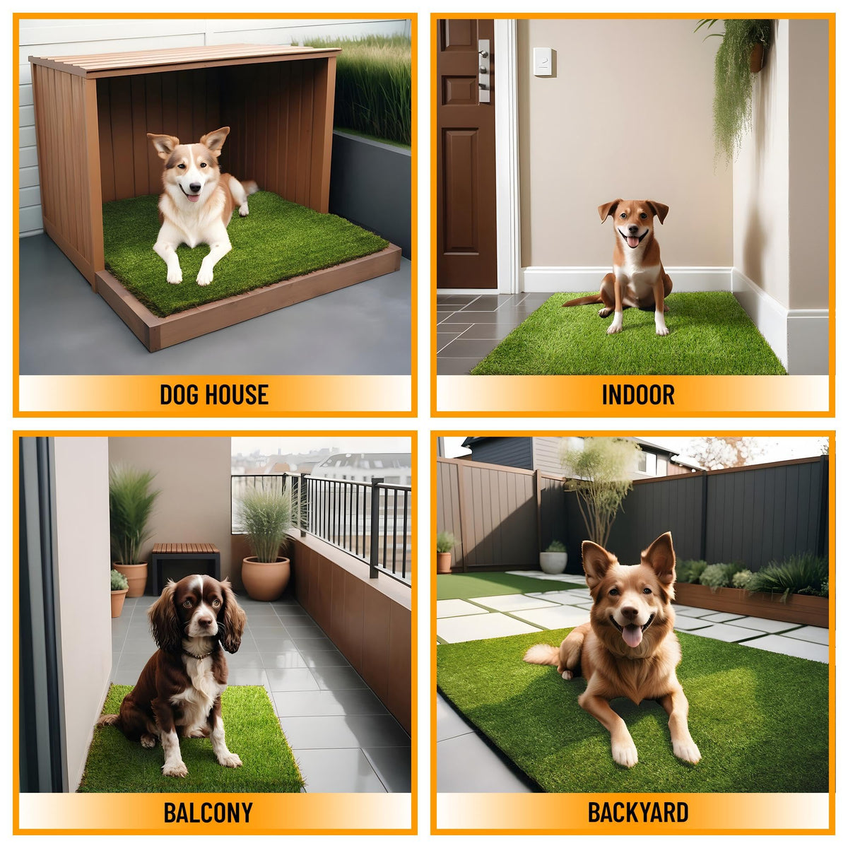 Artificial Grass Puppy Potty Training Pad with Tray 15" x 30" V1123
