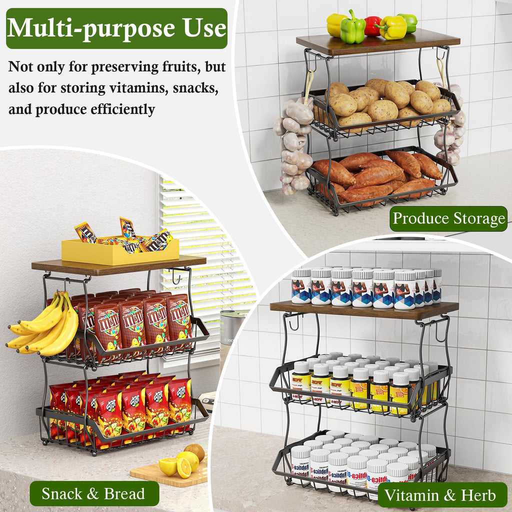 3-Tier Fruit Basket J84491