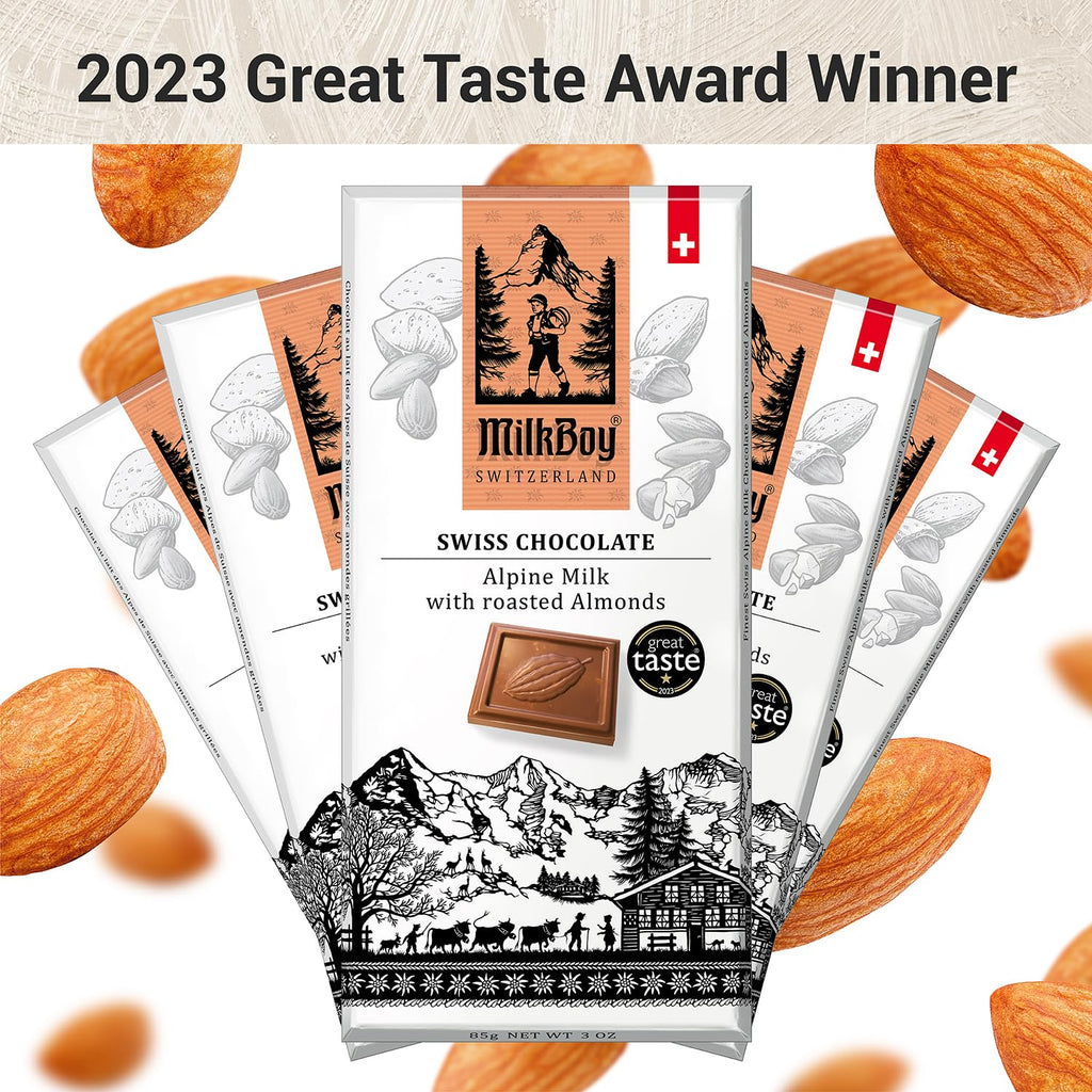 Milk Chocolate Bar with Almonds 3 oz 2 Pack E65514