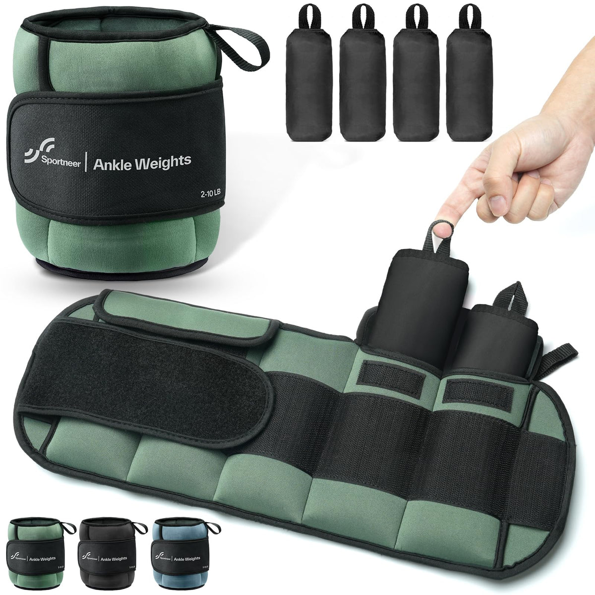 20lbs/Pair Adjustable Ankle Weights K3986