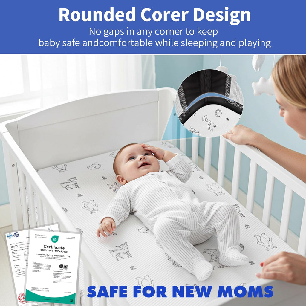 Pack and Play Mattress 38"x26" Firm Support Foam Q334