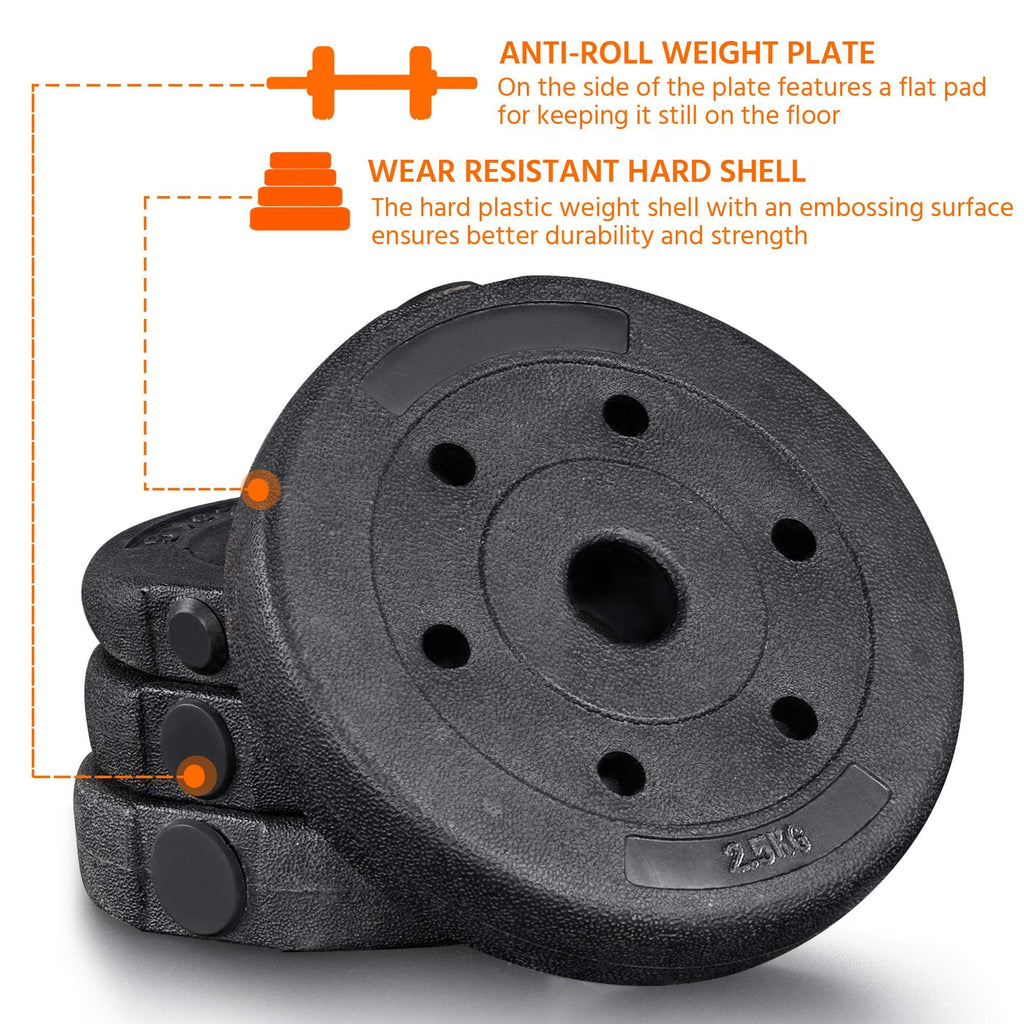 Adjustable Dumbbell Set with Spinlock Collars F114969