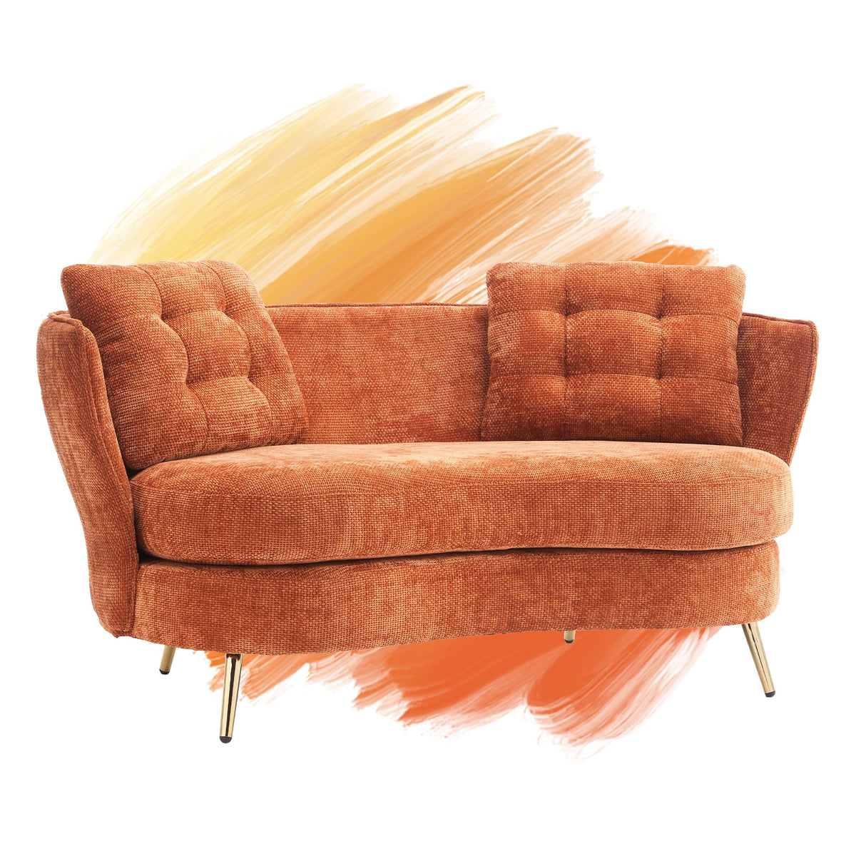 Tufted Velvet Two Seater Sofa G544
