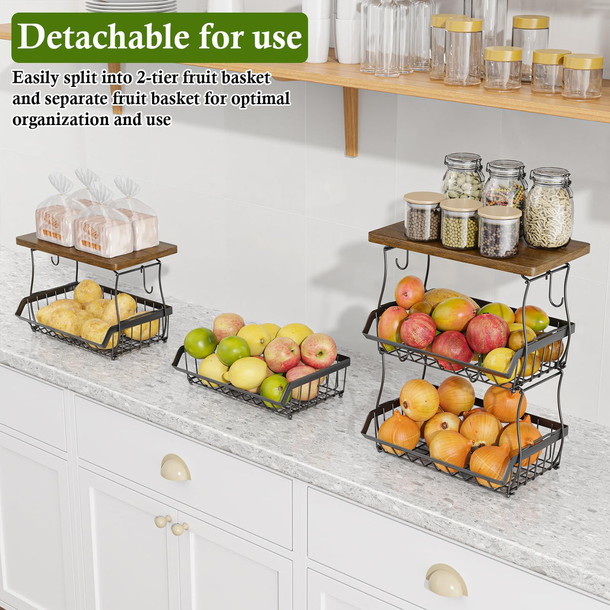 3-Tier Fruit Basket J84491