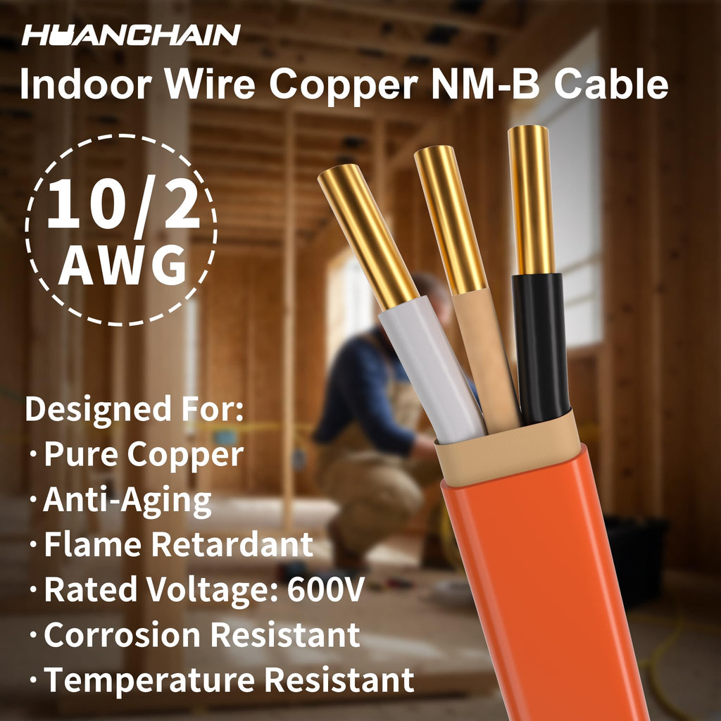 Orange 50FT Non-Metallic Sheathed Cable P967341