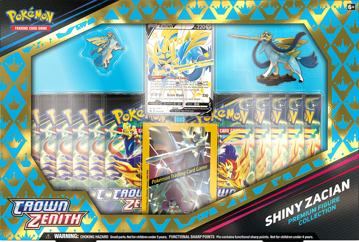 Pokemon Crown Zenith Shiny Zacian Premium Figure Collection Q4291