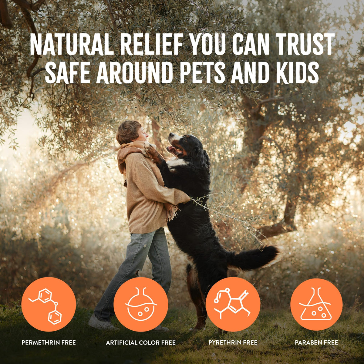 Flea and Tick Bite Relief Treatment Spray for Dogs & Cats, 8oz Z43678