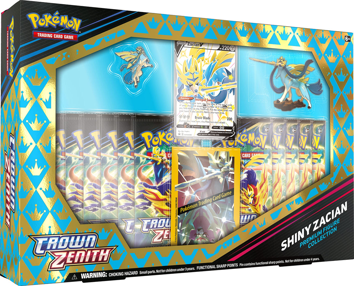 Pokemon Crown Zenith Shiny Zacian Premium Figure Collection Q4291