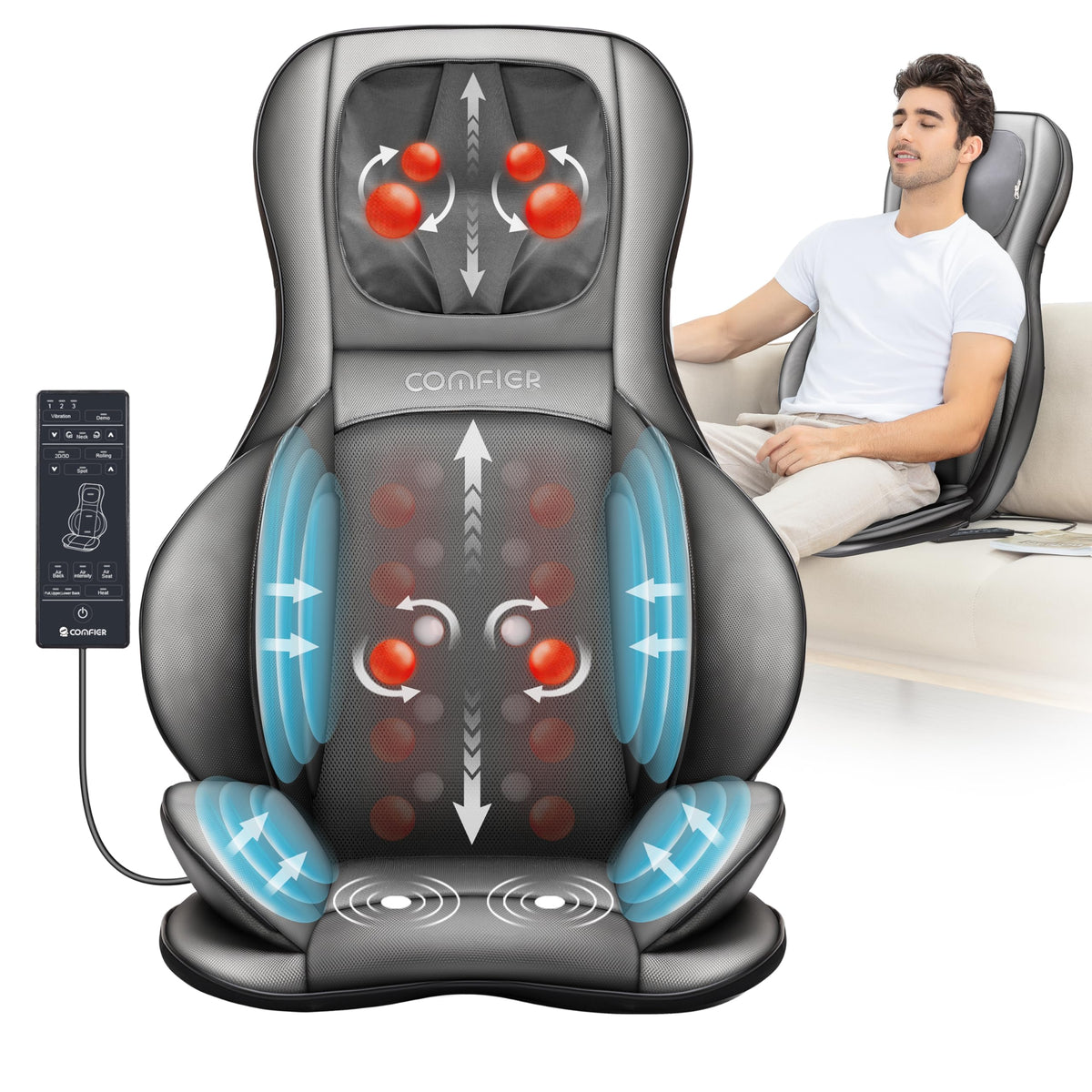 Shiatsu Neck and Back Massager with Heat N277829