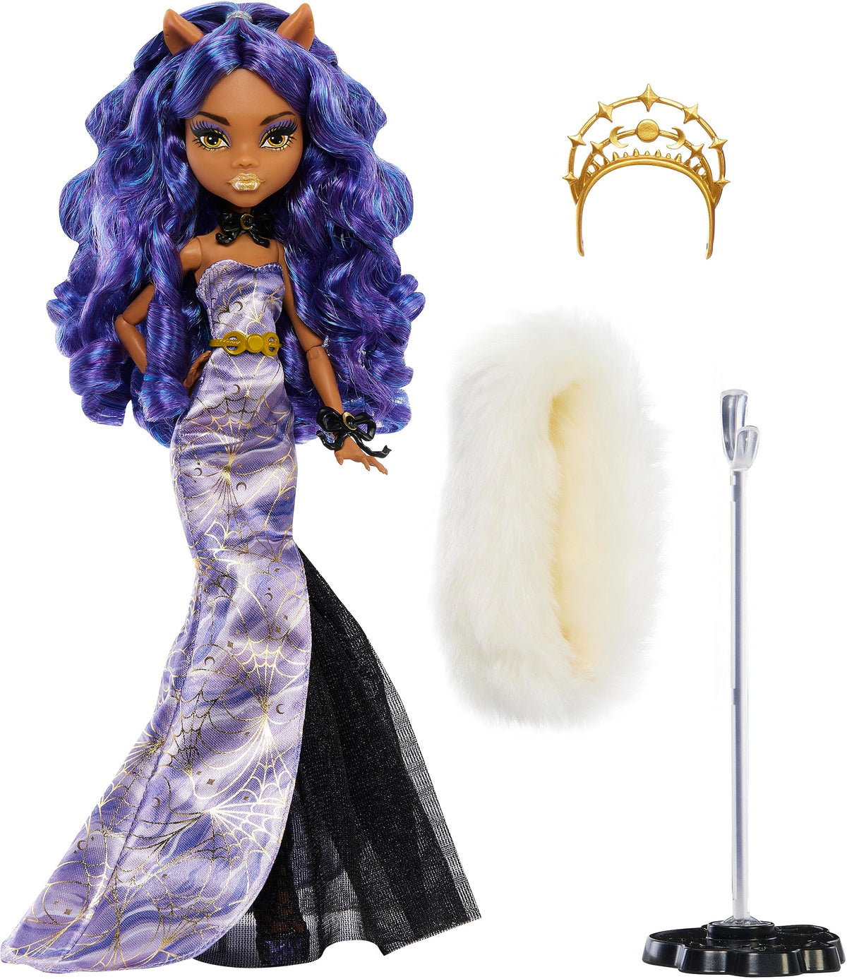 Winter Edition Doll in ICY Lavender Gown with Furry Boa & Accessories E702796