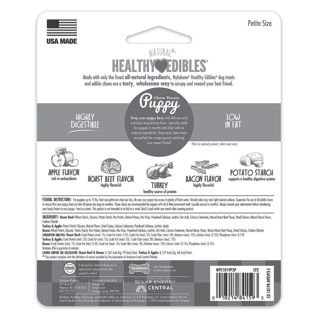Healthy Edibles Puppy Dog Treats Variety Pack, 3 Count R3892