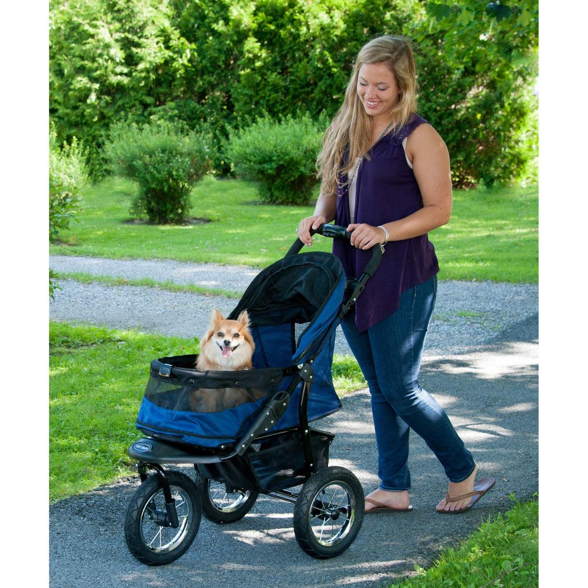 Navy Pet Stroller T753