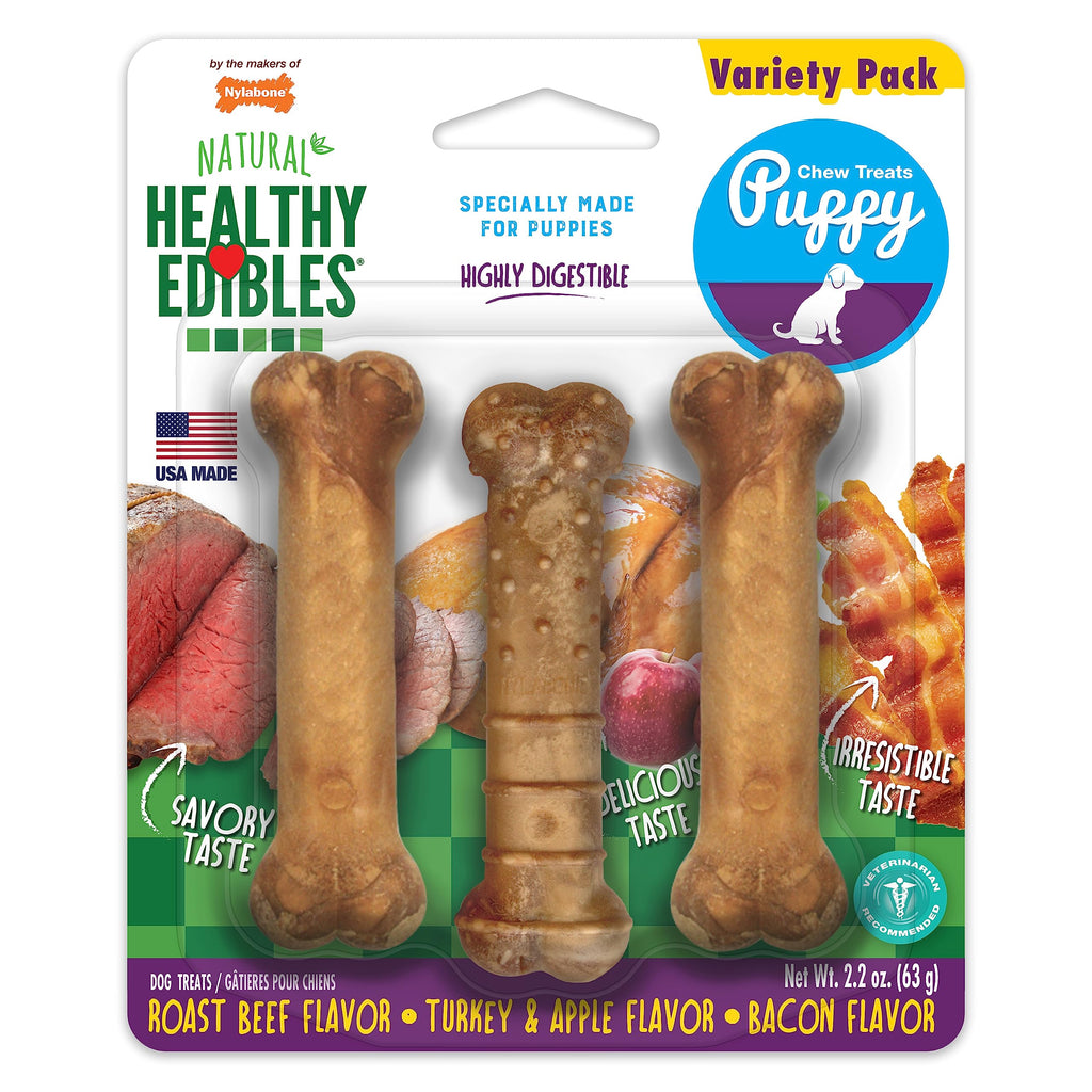 Healthy Edibles Puppy Dog Treats Variety Pack, 3 Count R3892