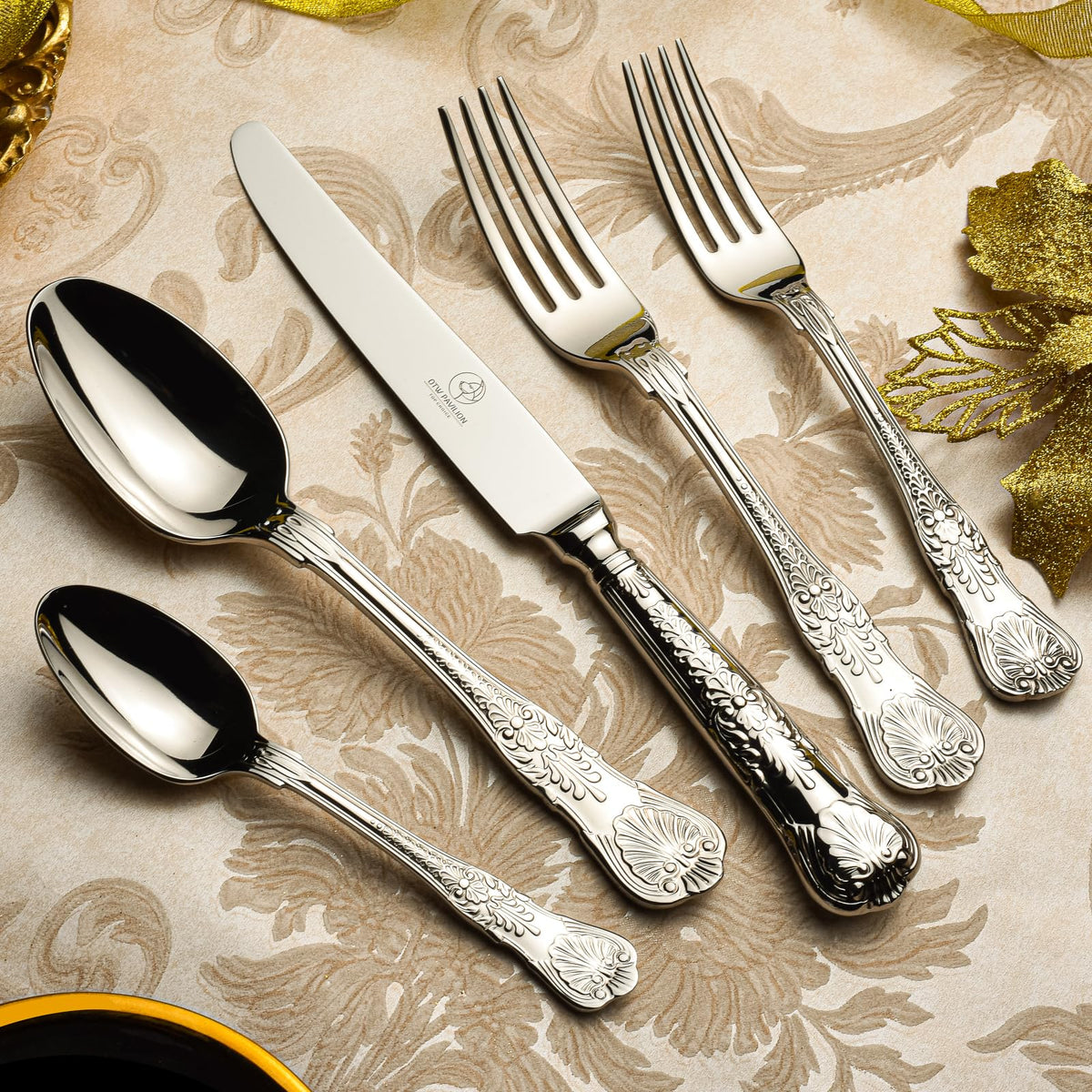 60 Piece 18 10 Stainless Steel Silverware Set R805