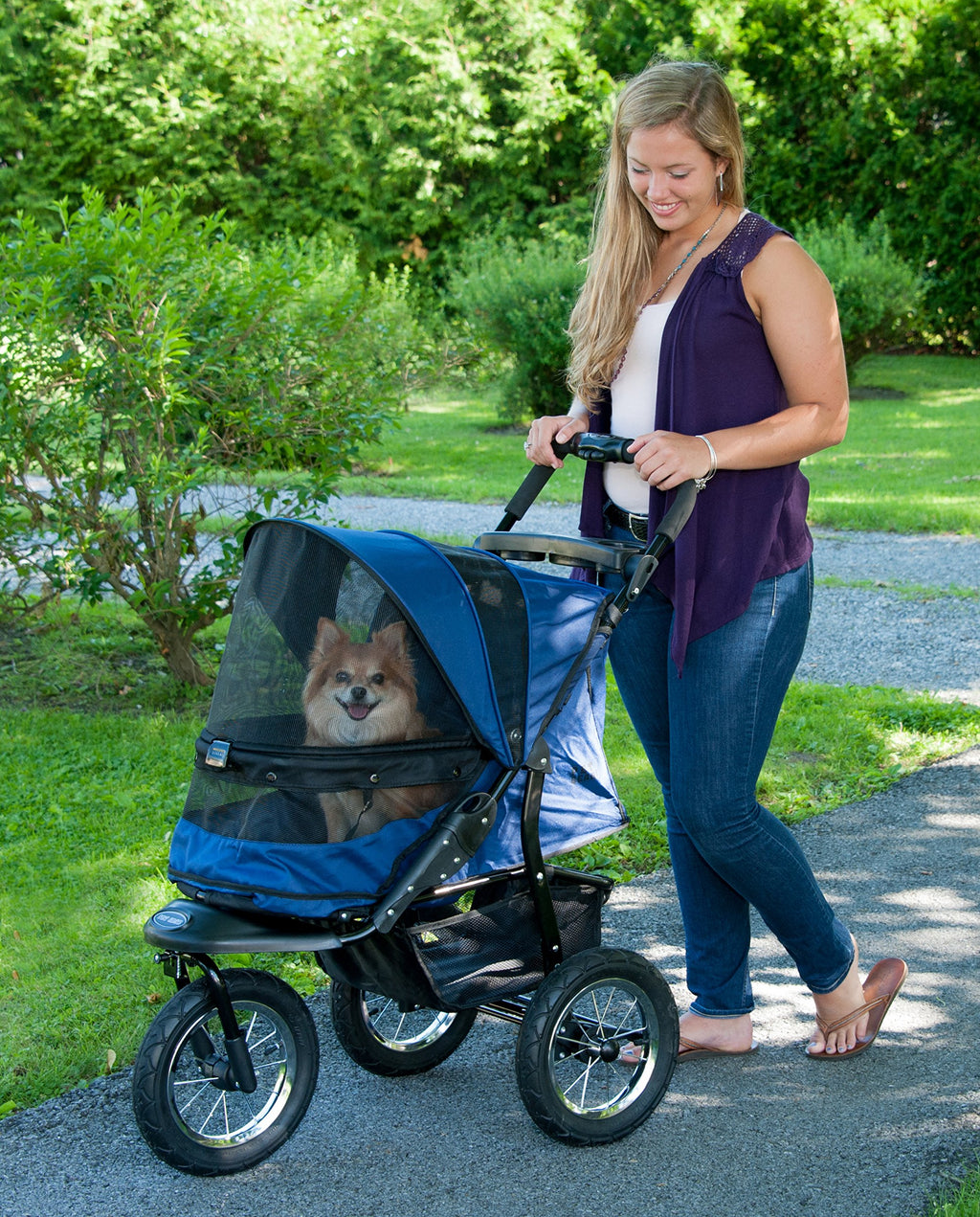 Navy Pet Stroller T753