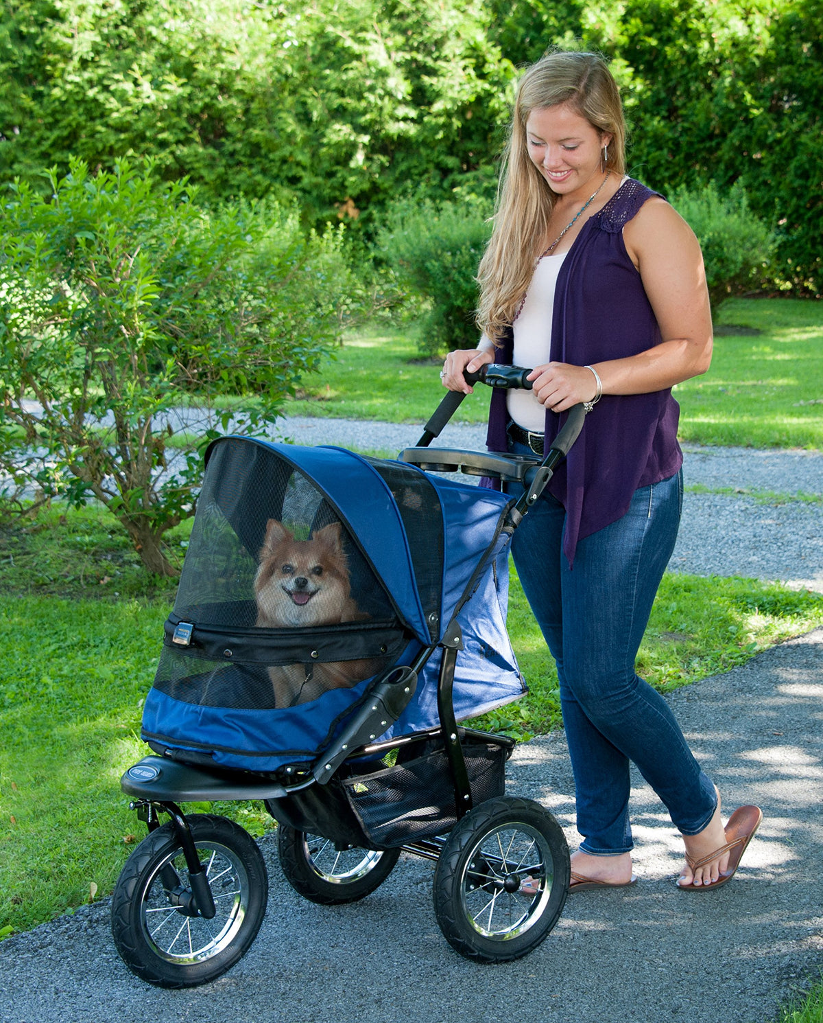 Navy Pet Stroller T753